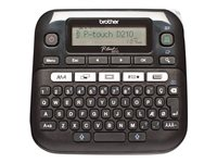 Brother P-Touch PT-D210 - etikettskrivare - svartvit - termisk överföring PTD210YJ1