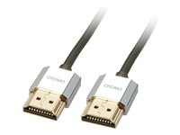 Lindy CROMO Slim High Speed HDMI Cable with Ethernet - HDMI-kabel med Ethernet - 50 cm 41670