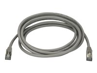 StarTech.com Cat6a Ethernet-kabel - skärmad (STP) - 3 m, grå - patch-kabel - 3 m - grå 6ASPAT3MGR