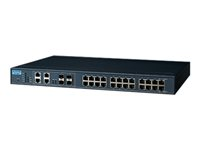 Advantech EKI-7428G-4CPI - switch - 28 portar - Administrerad - rackmonterbar EKI-7428G-4CPI-AE