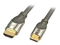 Lindy CROMO High-Speed-HDMI-Kabel mit Ethernet - HDMI-kabel med Ethernet - 1 m 41436