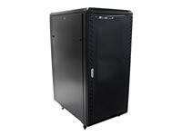 StarTech.com 25U Network Rack Cabinet on Wheels - 36in Deep - Portable 19in 4 Post Network Rack Enclosure for Data & IT Computer Equipment w/ Casters (RK2536BKF) - rack - 25U RK2536BKF