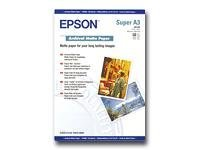 Epson Archival - papper - matt - 50 ark - Super A3/B - 192 g/m² C13S041340