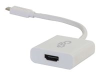 C2G USB 3.1 USB C to HDMI Audio/Video Adapter - USB Type C to HDMI White - extern videoadapter - vit 80516