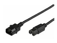 MicroConnect - förlängningskabel för ström - IEC 60320 C14 till IEC 60320 C15 - 50 cm PE011405