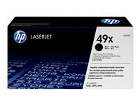 HP 49X - Lång livslängd - svart - original - LaserJet - tonerkassett (Q5949X) Q5949X