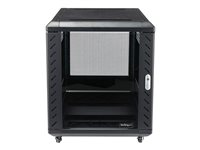 StarTech.com 12U 29" nedmonterbart serverskåp med hjul - rack - 12U RK1236BKF