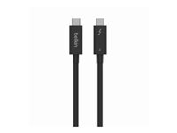 Belkin CONNECT - Thunderbolt-kabel - 24 pin USB-C till 24 pin USB-C - 1 m INZ003BT1MBK