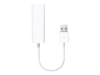 Apple USB Ethernet Adapter - nätverksadapter - USB 2.0 - 10/100 Ethernet MC704ZM/A