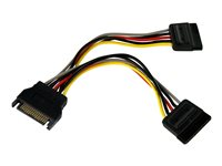 StarTech.com 6in SATA Power Y Splitter Cable Adapter - M/F - Power splitter - SATA power (M) to SATA power (F) - 6 in - PYO2SATA - strömdelare - SATA-ström till SATA-ström - 15.2 cm PYO2SATA