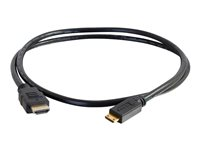 C2G Value Series 2m High Speed HDMI to HDMI Mini Cable with Ethernet - 4K - UltraHD - HDMI-kabel med Ethernet - 2 m 82008