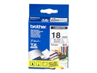 Brother - bandlaminat - Rulle (1,8 cm x 8 m) TZ241