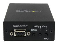 StarTech.com Composite and S-Video to VGA Video Converter - videokonverterare - 48 MB - svart VID2VGATV