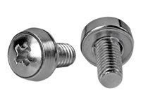 StarTech.com 12-24 Server Rack Screws - 50 pack - Nickel-plated - rackskruvar CABSCRWS1224