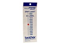 Brother ID1438 - stämpel-ID-etiketter - 12 etikett (er) - 14 x 38 mm ID1438