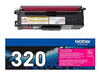 Brother TN320M - magenta - original - tonerkassett TN320M