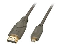 Lindy High Speed HDMI to Micro HDMI Cable with Ethernet - HDMI-kabel med Ethernet - 50 cm 41350