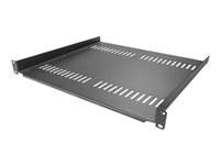 StarTech.com 1U serverrackhylla - Universell ventilerad fribärande serverhylla med rackfäste för 19-tums nätverksutrustning i rack och skåp - Kraftigt stål - Viktkapacitet 20 kg - 41 cm djup hylla, svart - hylla för rack - 1U CABSHELF116V