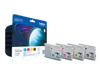 Brother LC970 Value Pack - 4-pack - svart, gul, cyan, magenta - original - bläckpatron LC970VALBPDR